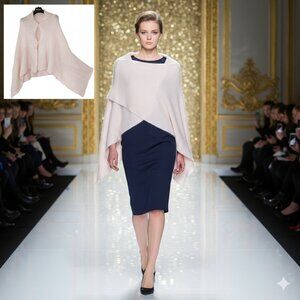 NWOT Women Extra Large Wrap Shawl Light Pink Fairy Warm Soft Comfy Winter Flowy